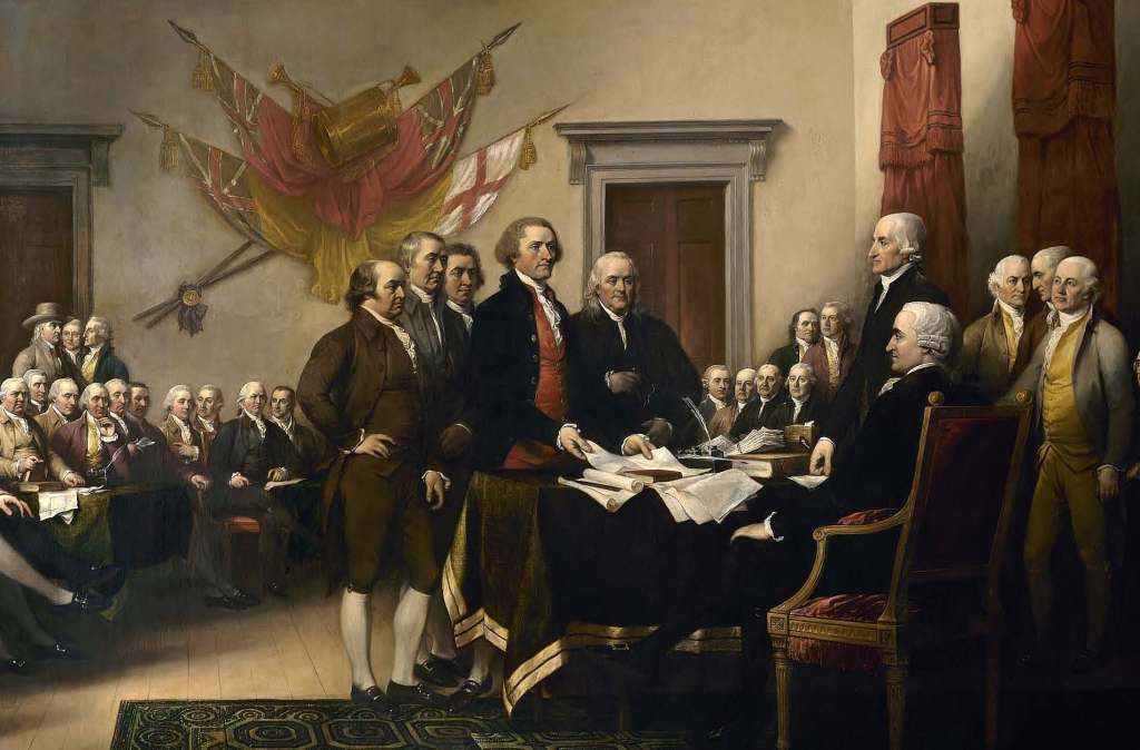 After each state approved independence, the Declaration of Independence was signed in 1776.